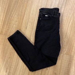 R Jeans Brand Black Skinny Jeans with Stretch Size 26 Petite.